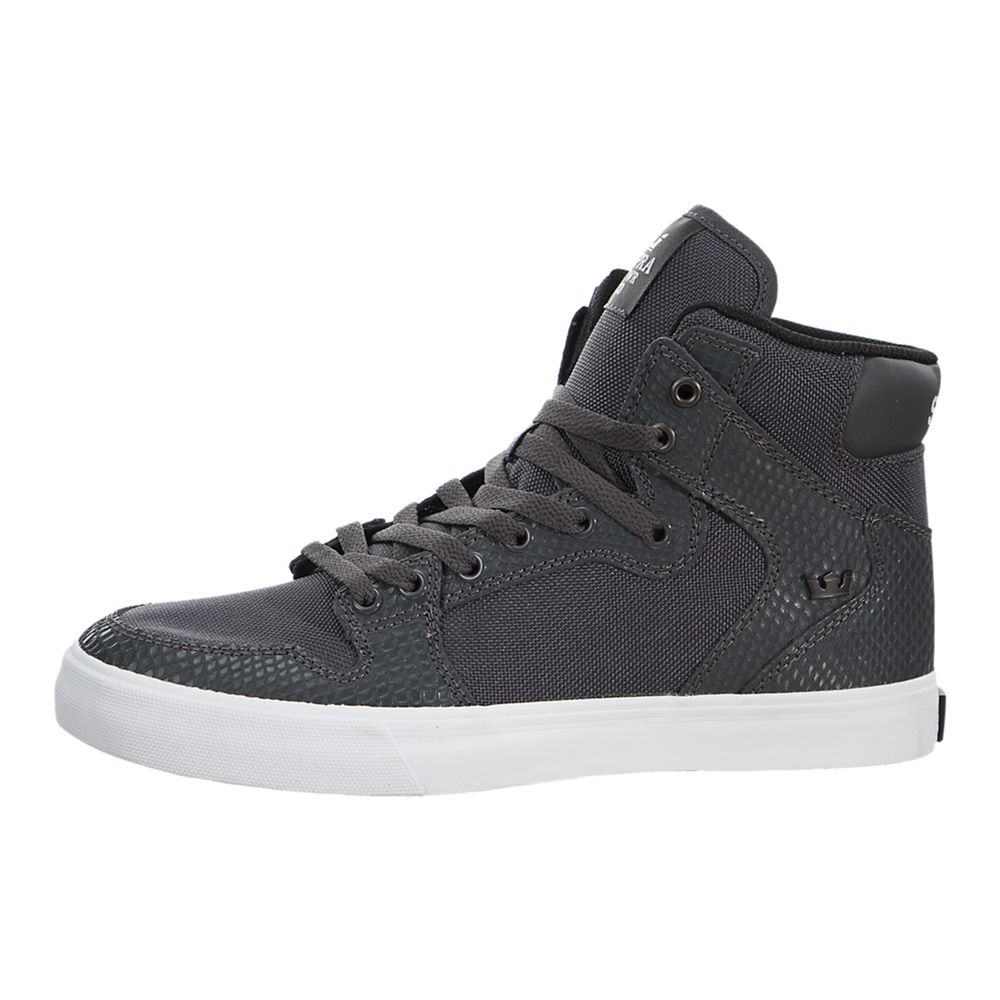 Baskets Montantes Supra Vaider Grise Grey/Snake-White Homme | WOU-72957196